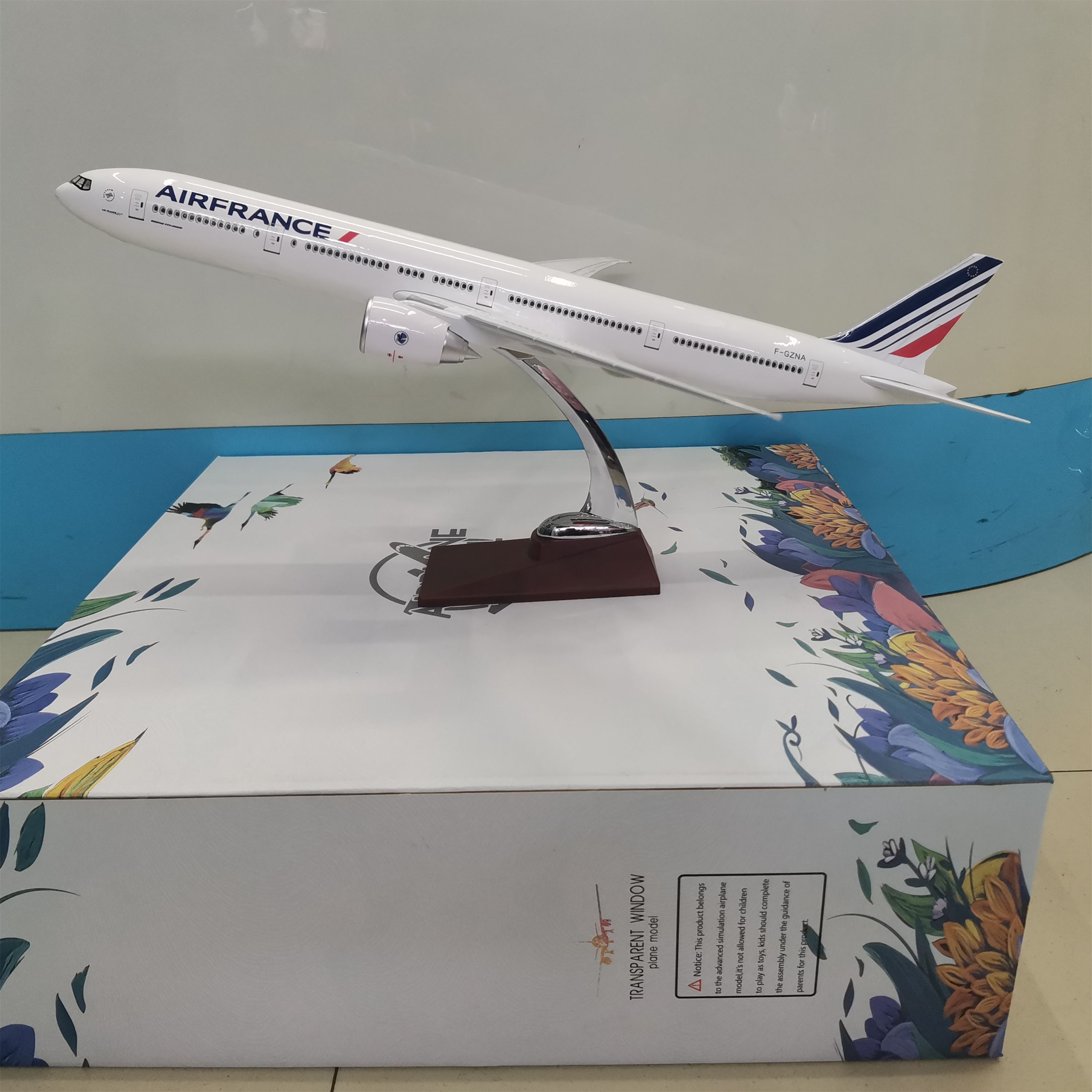 飞机模型（法国航空B777-300ER飞机）仿真飞机模型 ABS合成强化树脂飞机模型