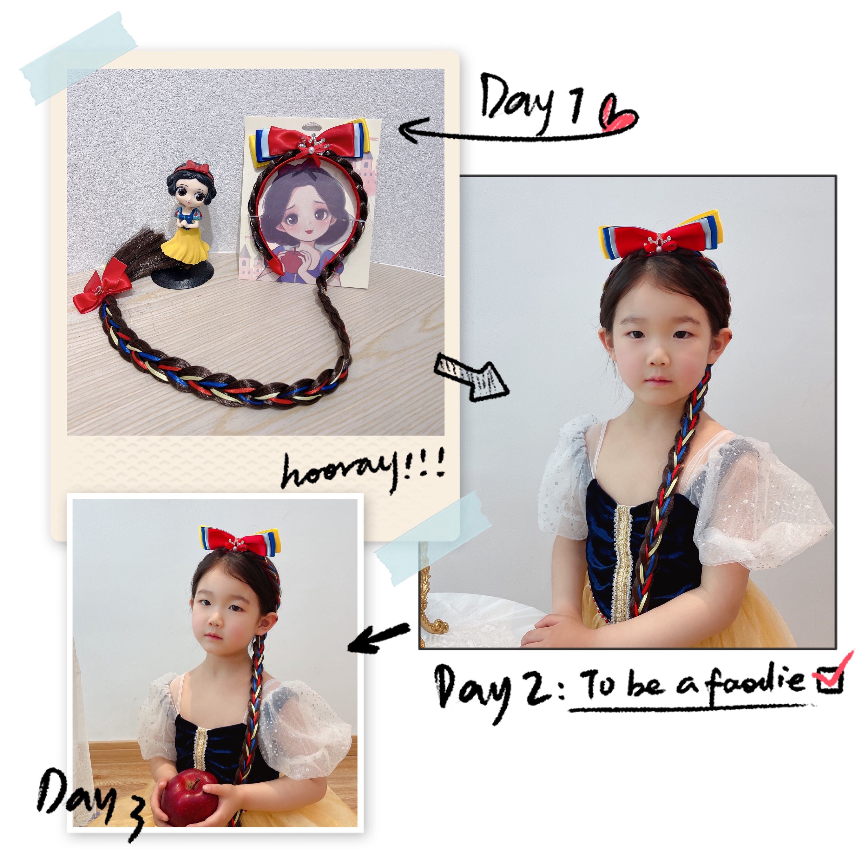 Snow White - Multi-layered knot Crown Hairband details Picture