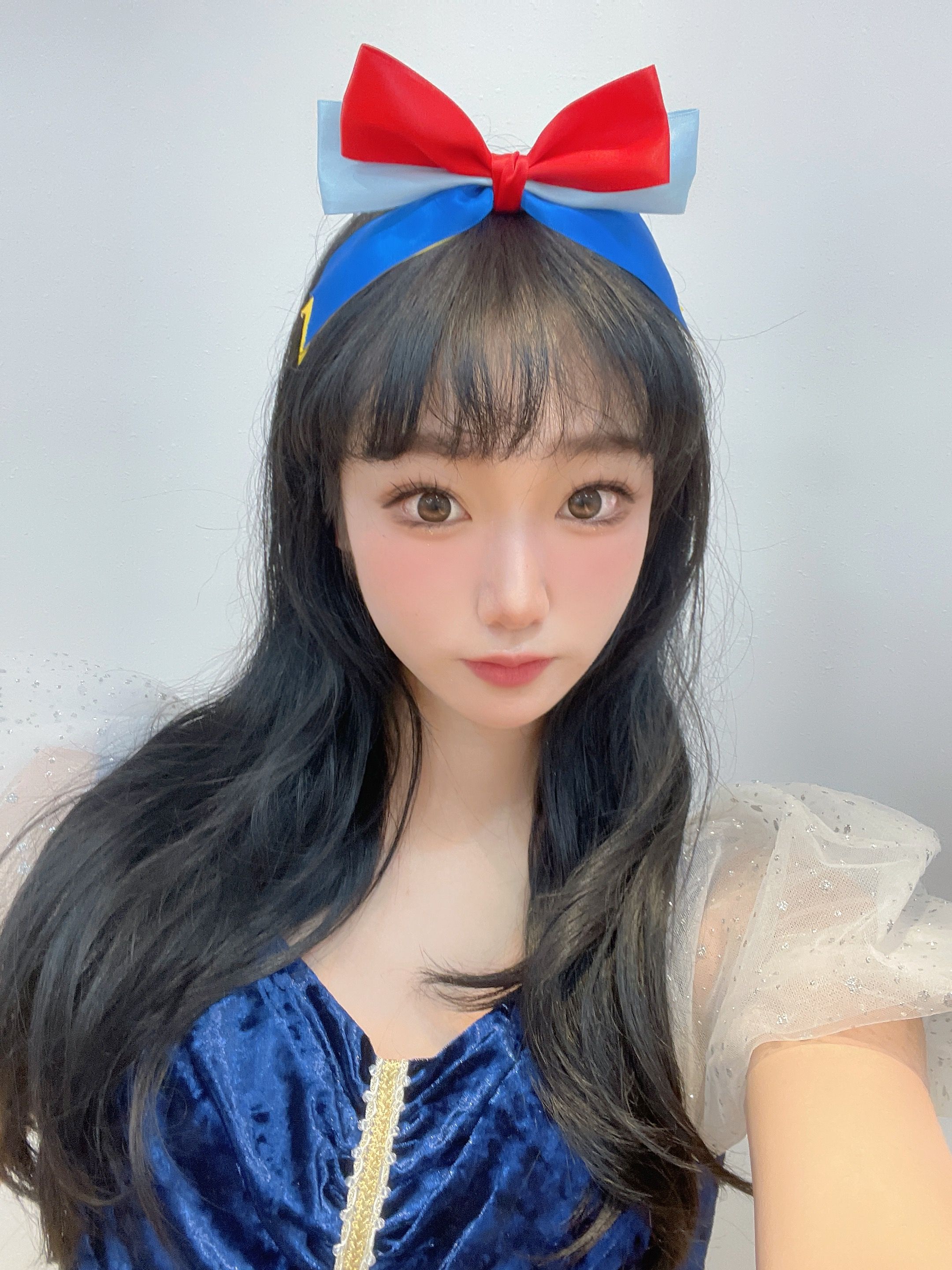 Snow White - Double Knot swallow-tail fork Headband Specification image