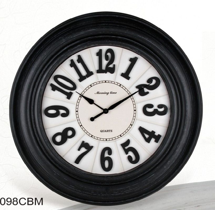 Model 8528B plastic retro wall clock in Europe and America详情图4