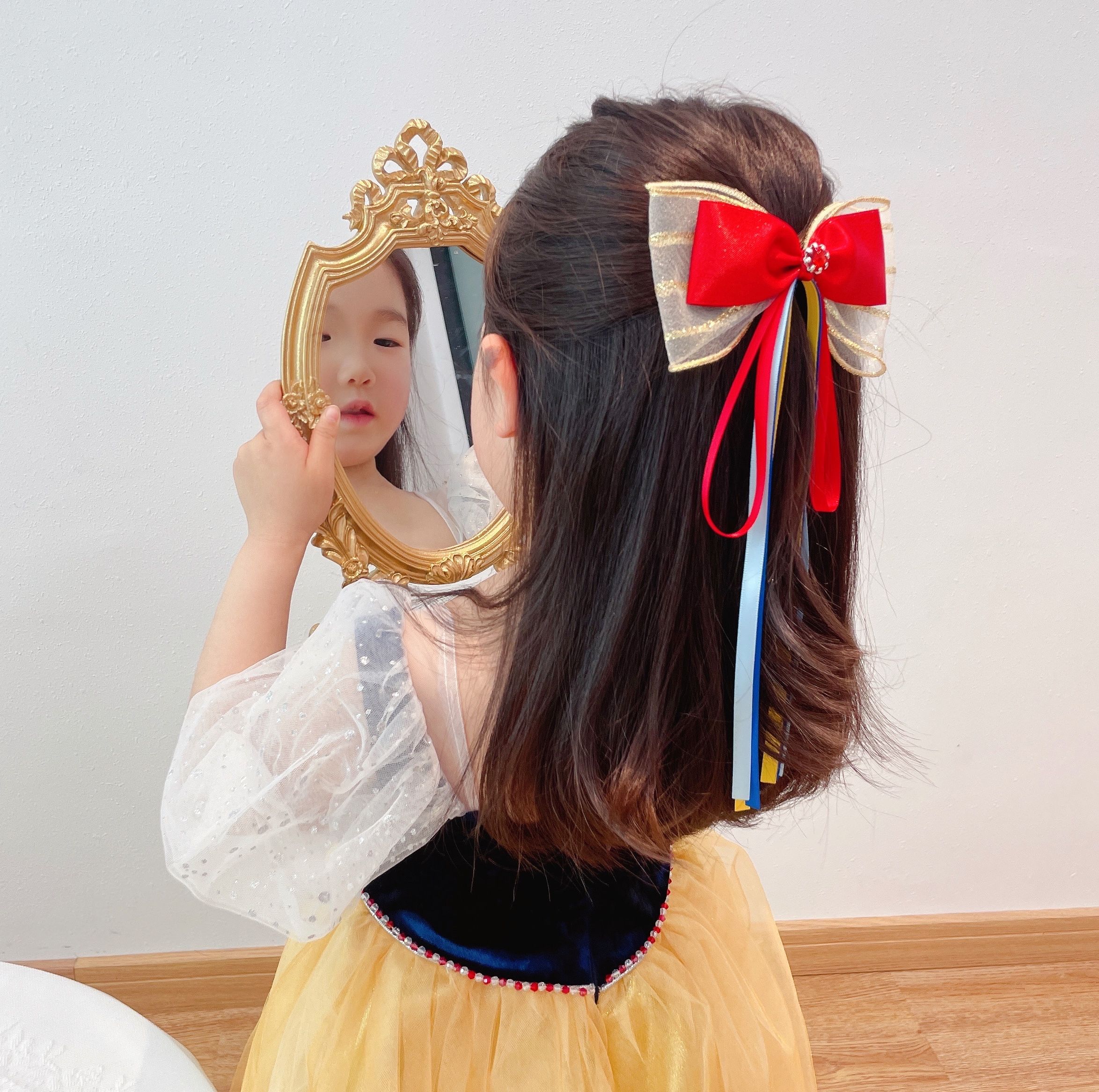 Snow White - Meteor Gauze Ribbon Compression Clip