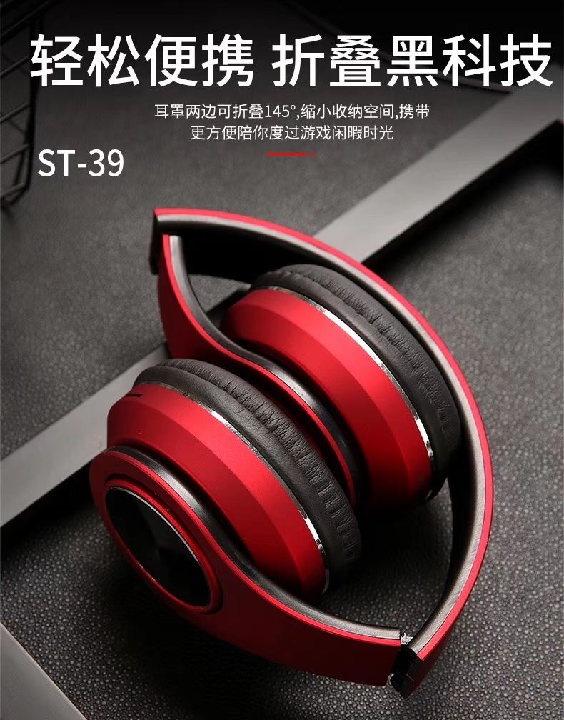 Over-ear wireless Bluetooth headphones, comfortable to wear with a branded microphone pic 4