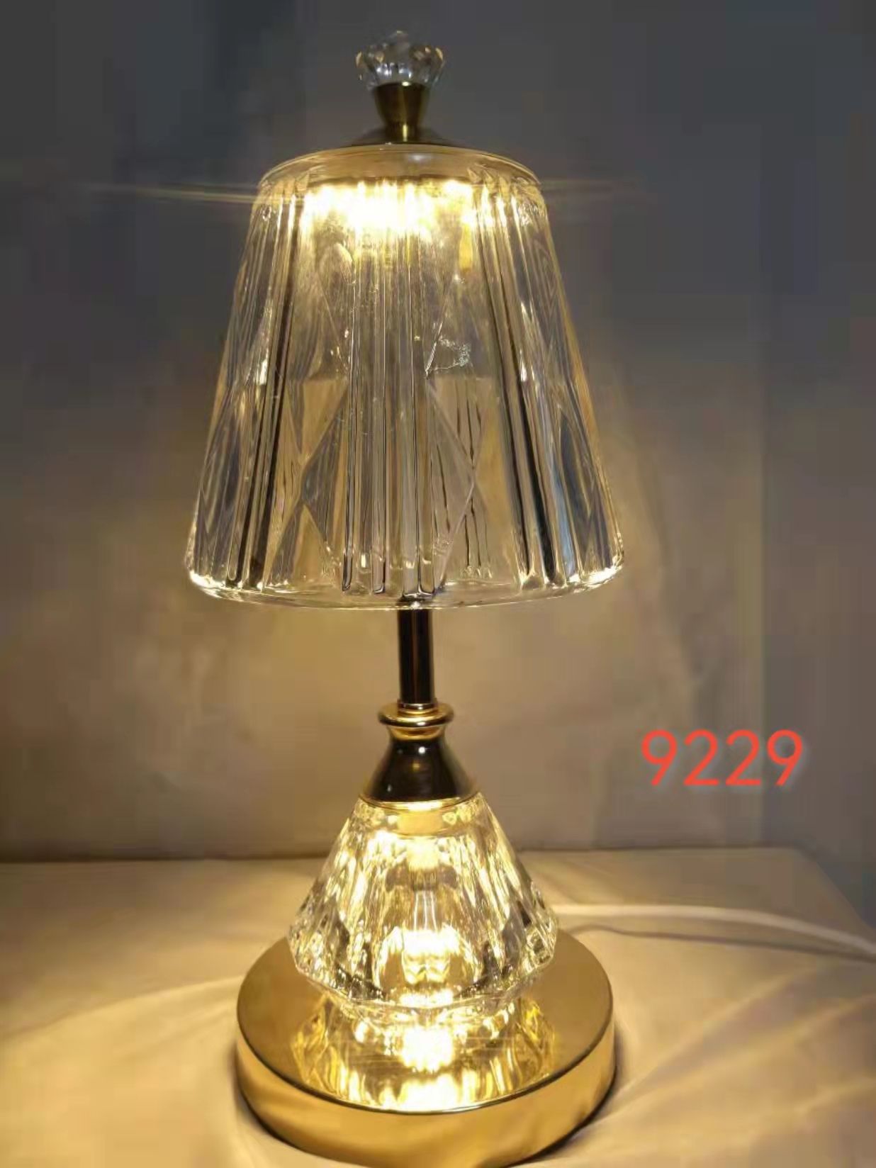 A popular crystal night light table lamp Application Scenario