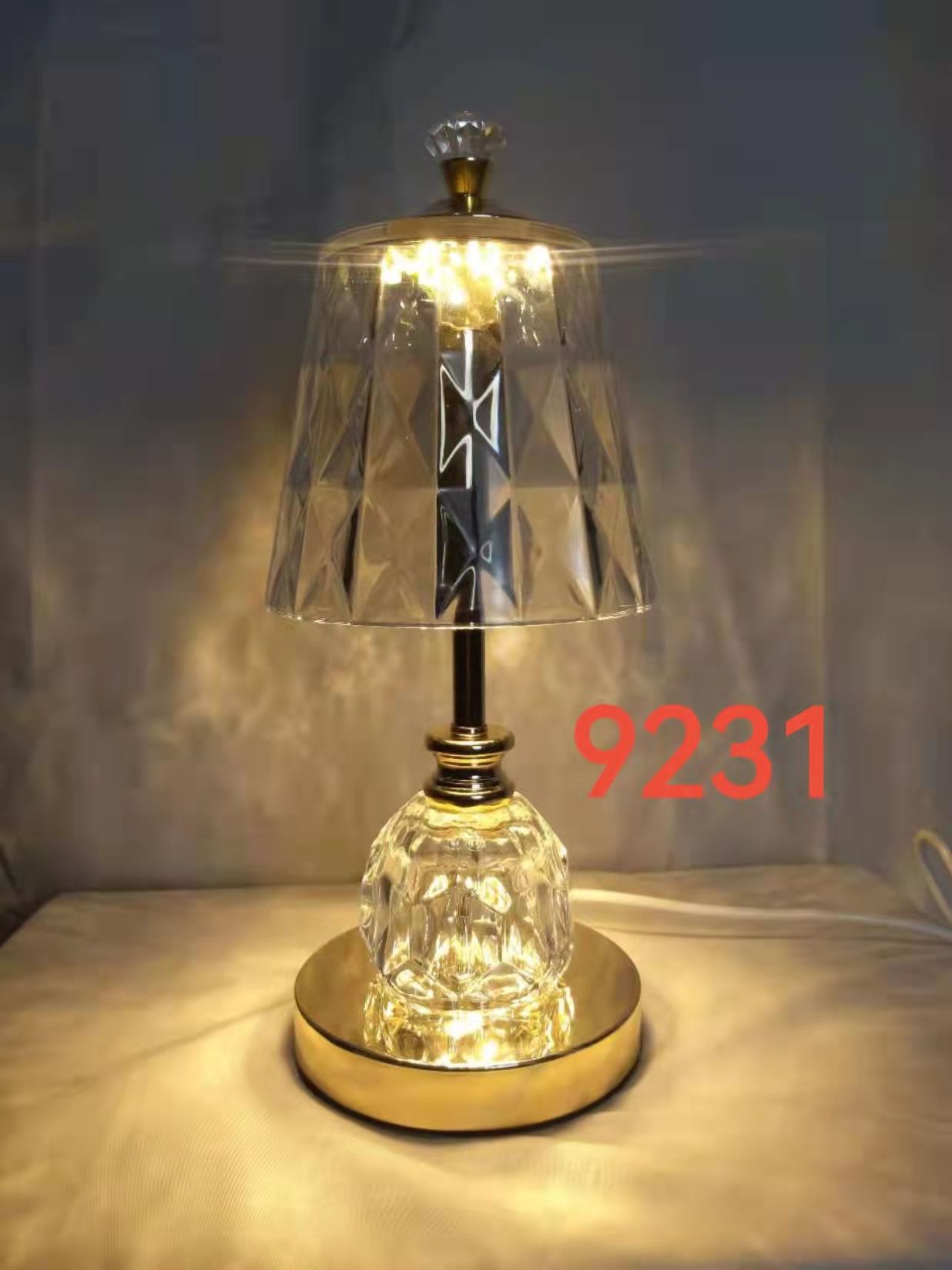 A popular crystal night light table lamp details Picture