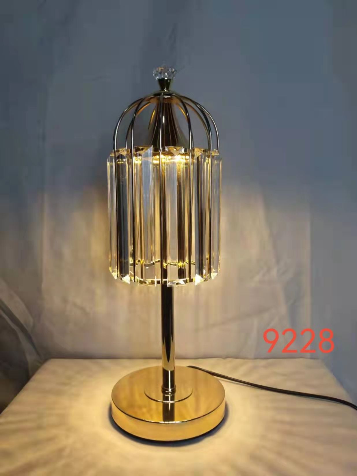 European-style crystal night light table lamp Application Scenario