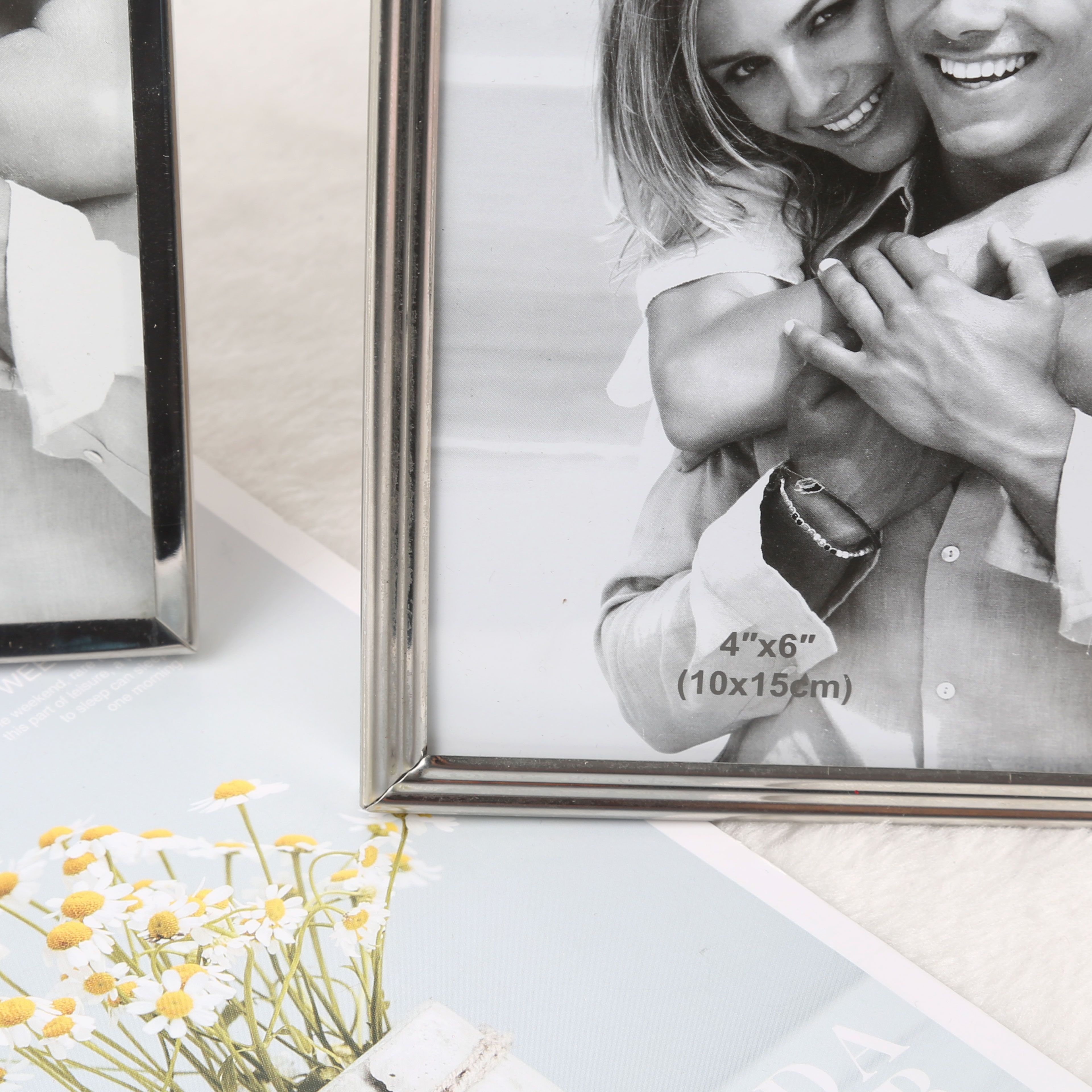 European-style simple and classical stainless steel and aluminum alloy metal for export, Amazon brushed photo frame, picture frame factory direct sales Item Picture