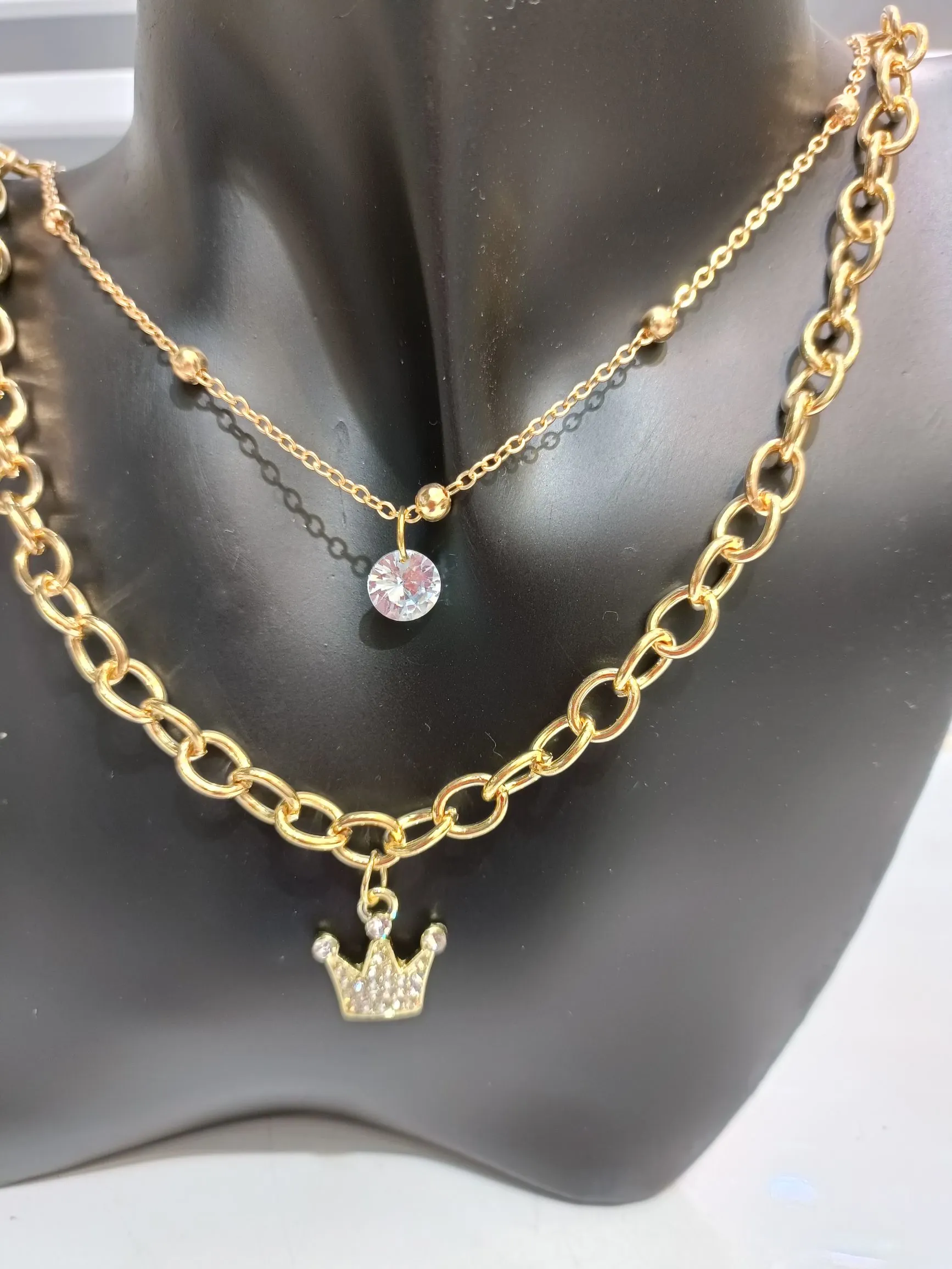 Necklaces, popular necklaces, collarbone chains, crown necklaces, accessories detail image 2