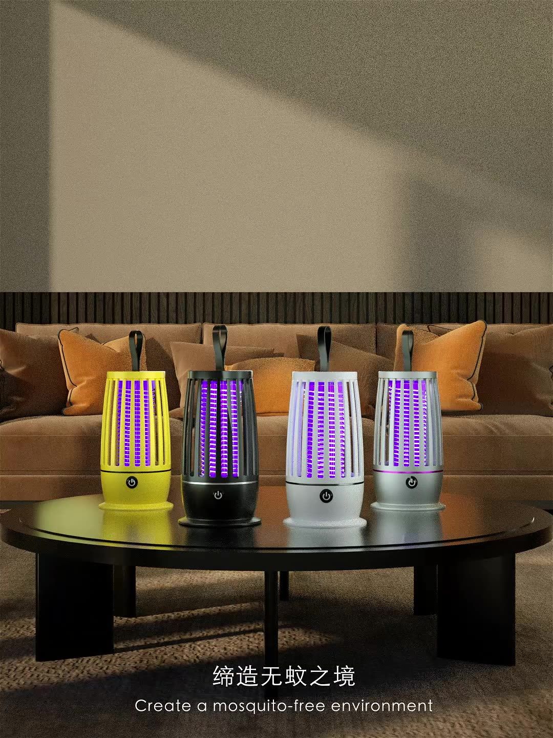 Cross-border wholesale usb electric shock mosquito killer lamp, outdoor mosquito trap, indoor household photocatalytic mosquito killer for mothers and babies details Picture
