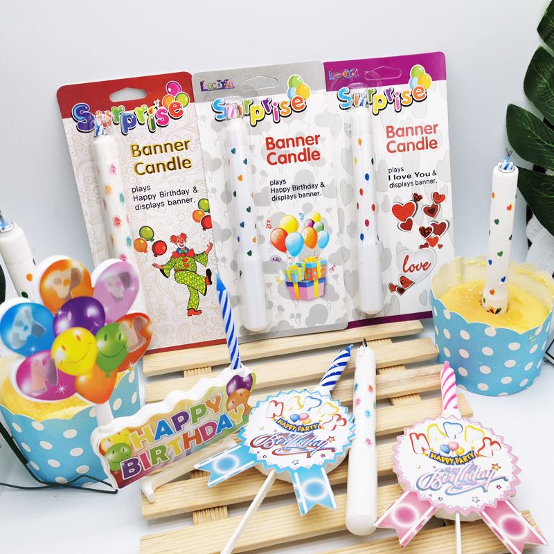 出口韩国HANDS UP小丑横幅蜡烛生日蛋糕气氛惊吓装饰布置