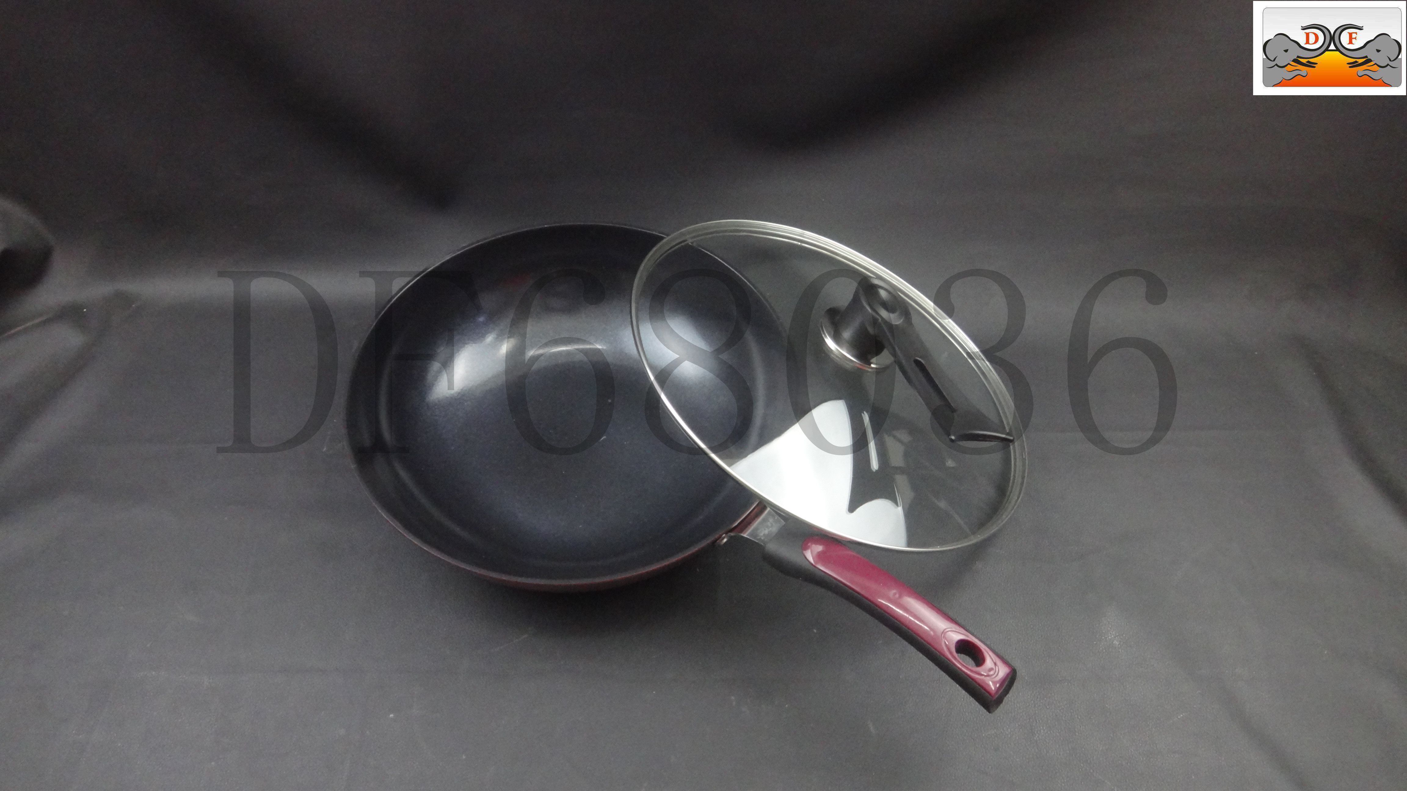DF TRADING HOUSE DF68036 Ceramic crystal solid wok, durable and non-stick, a great choice for daily household use details Picture