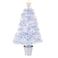 亚马逊热销1.2M（4FT）圣诞新款夹子DIY暖光白色圣诞光纤树圣诞酒店橱窗装饰图