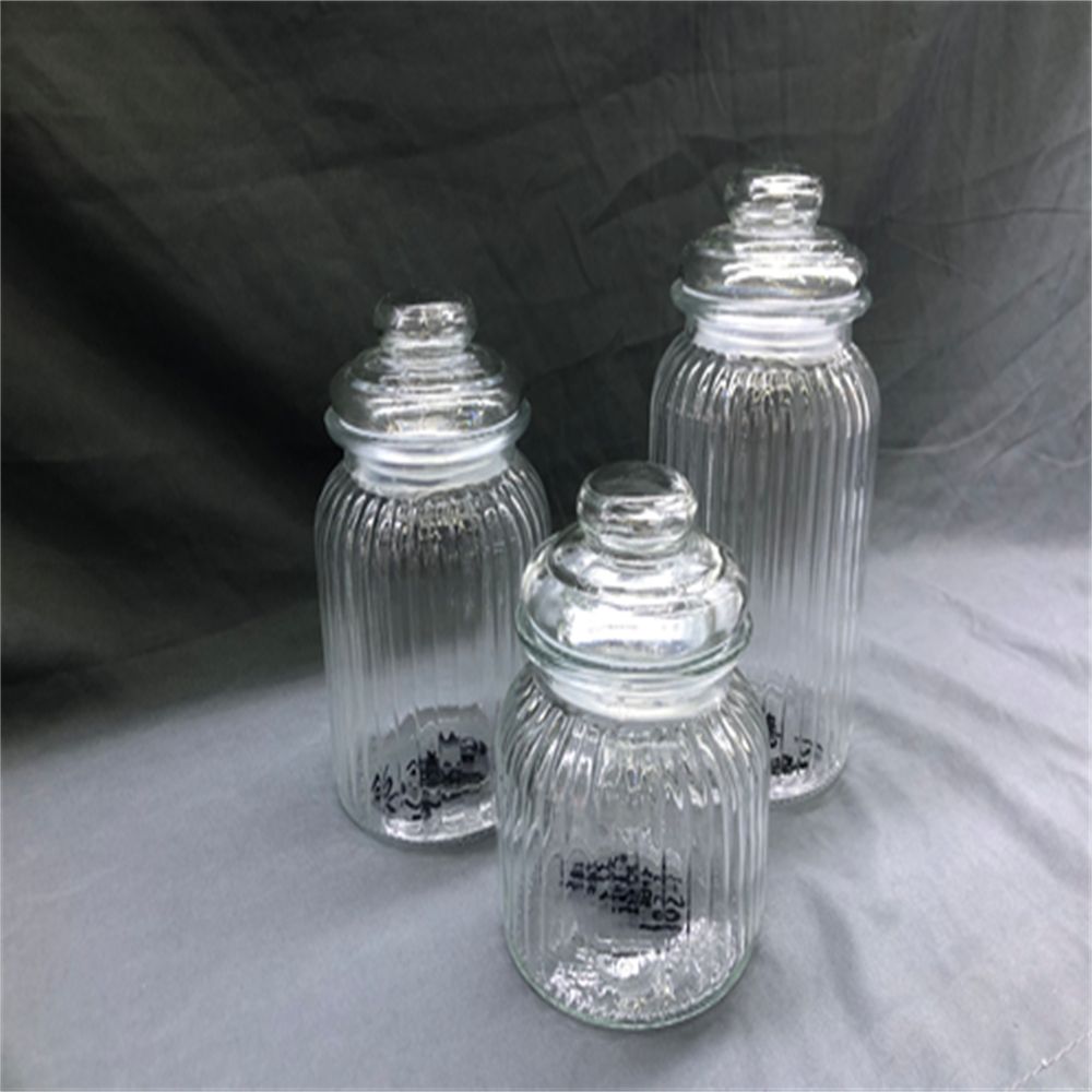 透明玻璃储蓄罐/厨房收纳瓶子/无铅玻璃泡酒瓶细节图
