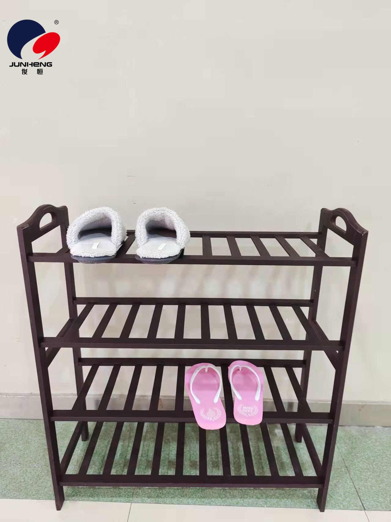 The shoe rack is simple and easy to use. It's a good-looking, economical, multi-functional, multi-layer type for placing small shoe cabinets and storage racks at the door Item Picture