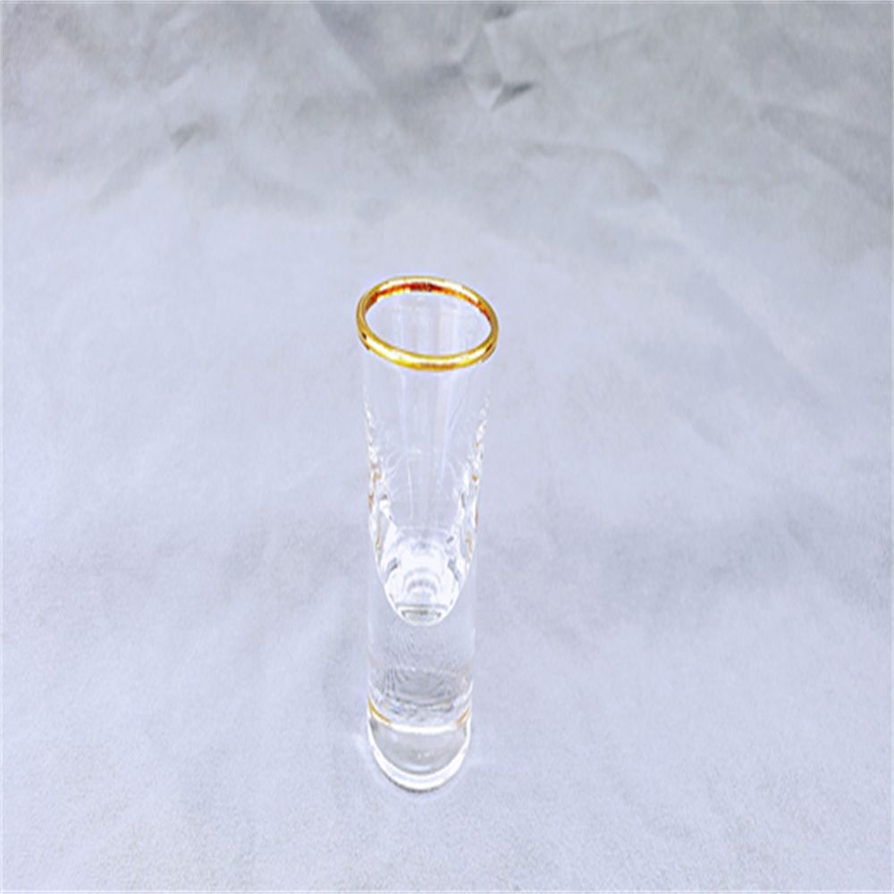 水晶玻璃  无铅白酒杯  描金边白酒杯子  烈酒杯 茅台小酒杯  子弹杯 水晶玻璃一口杯