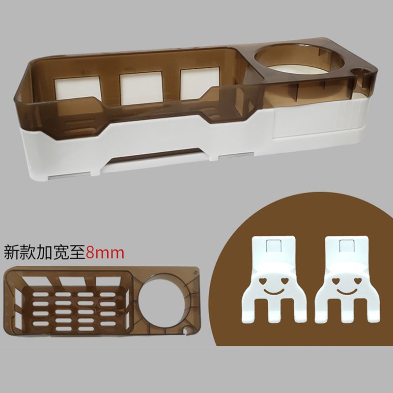 Hair dryer stand, bathroom storage rack, toothbrush wall-mounted non-drilling rack, hair dryer bracket details Picture