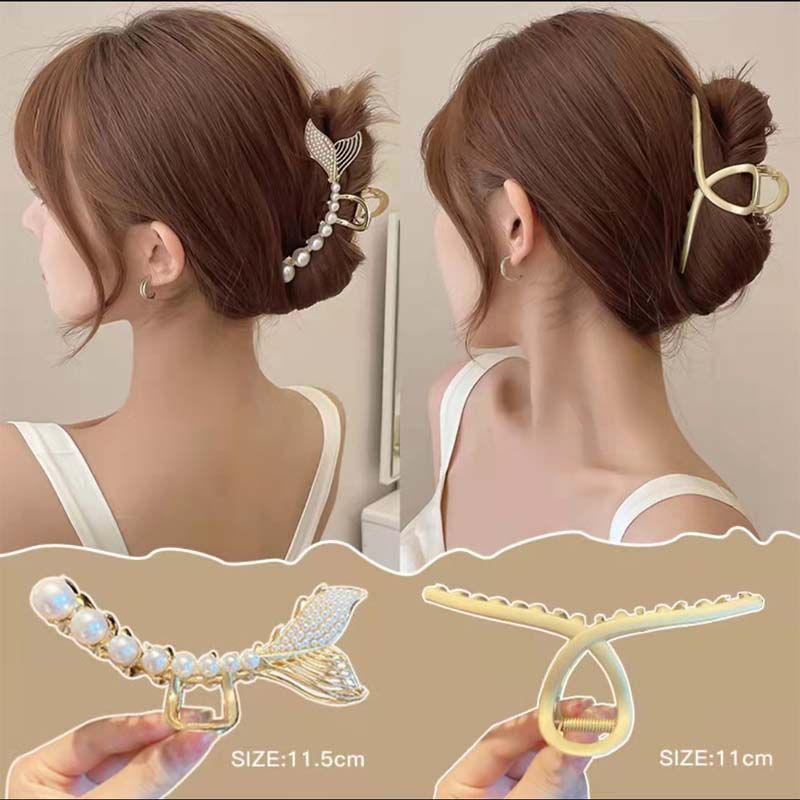 FLY1781 popular hair accessory, hairpin, large back clip, high-end hairpin, 2022 new style shark clip for kids Specification image