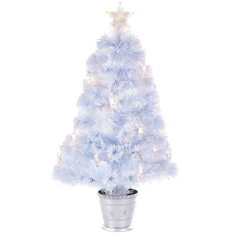 圣诞树/白色光纤树/光纤树白底实物图