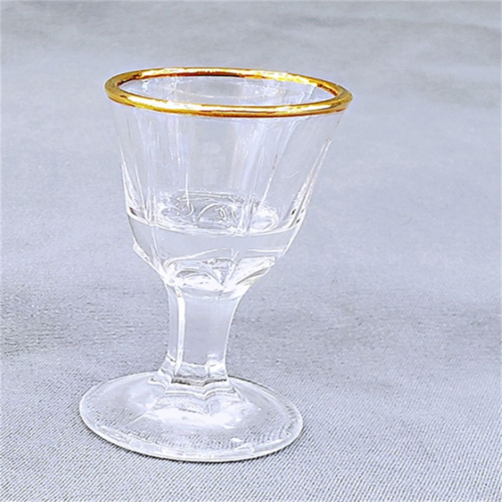 Vaso de cristal vaso de licor de pie alto vaso de licor de borde de oro vaso de licor vaso de licor maotai vaso de licor de bala vaso de cristal de una boca Item Picture