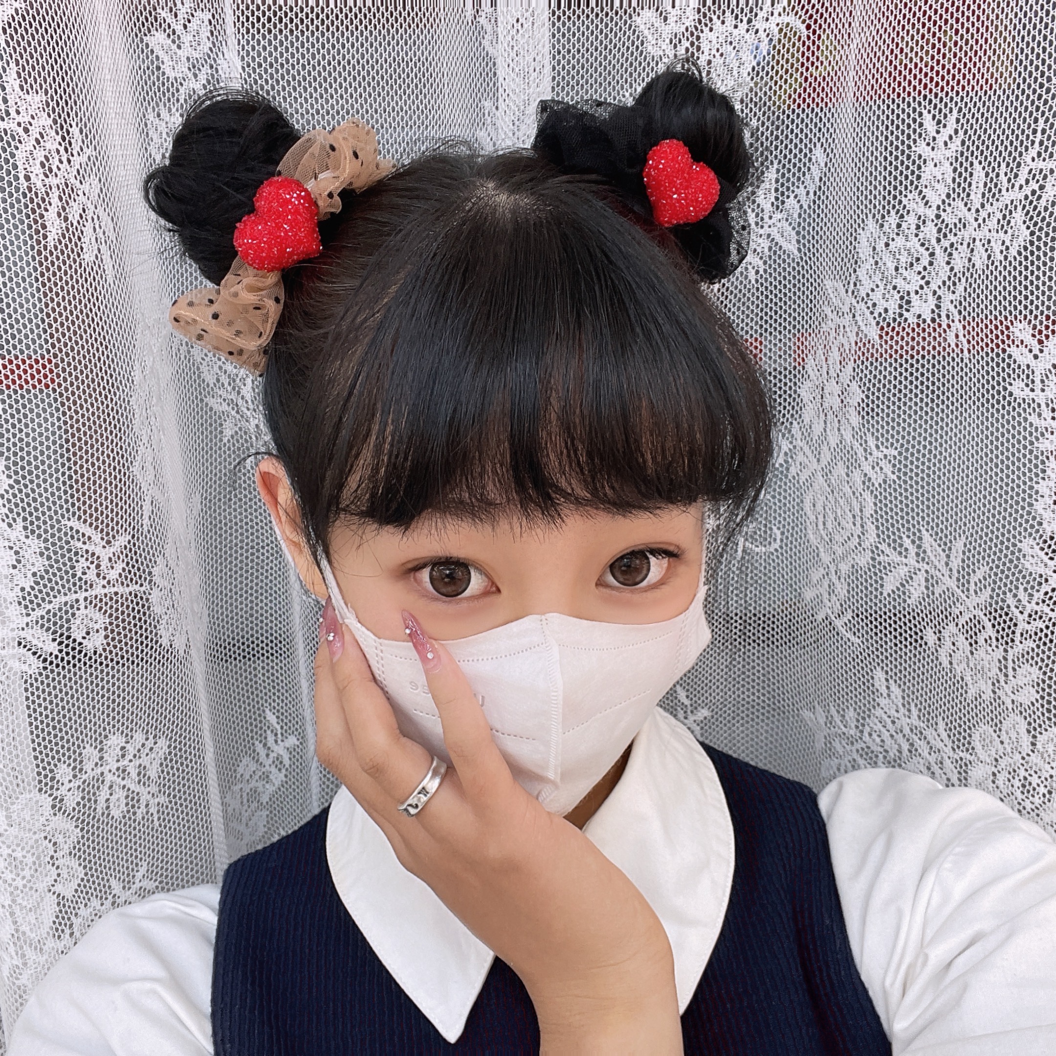 Ladylike style - Heart-shaped hair band details Picture