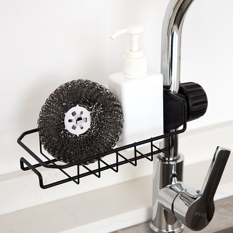 Stainless steel faucet storage rack for export