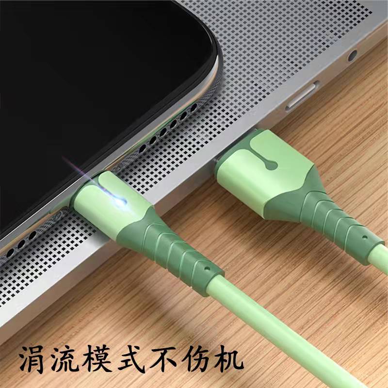 Zhenniu Zhixing brand 1-meter 5A flash charging fully compatible anti-freezing King Macaron liquid silicone Android data cable Application Scenario