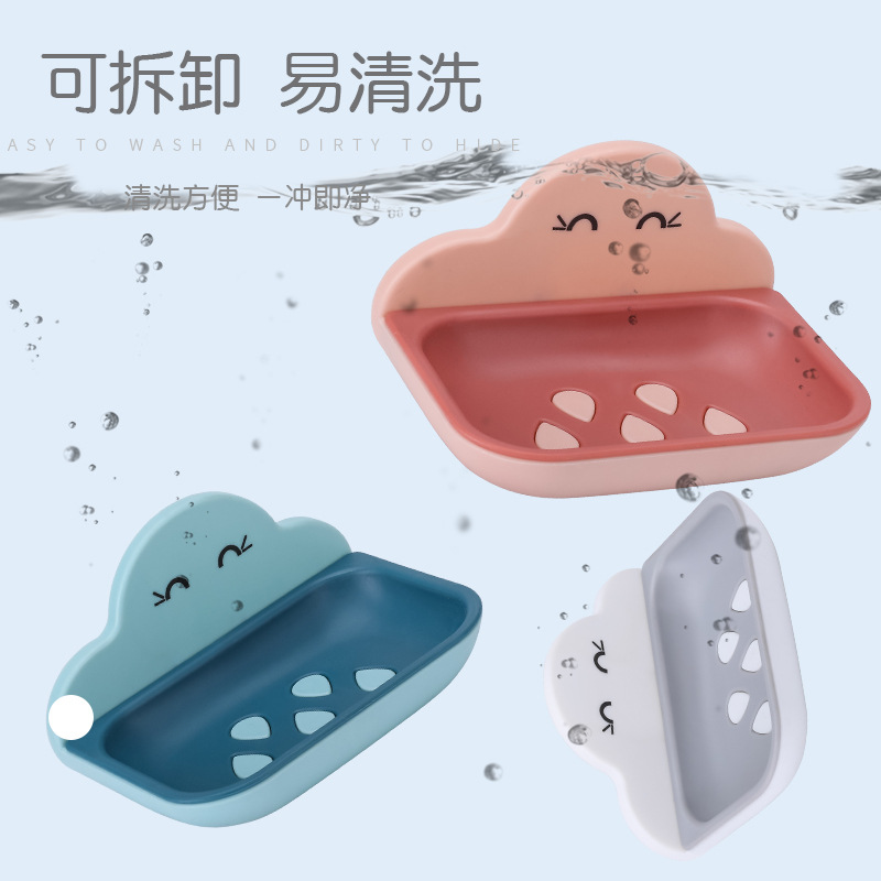 Double-layer drawer-type soap box for export details Picture