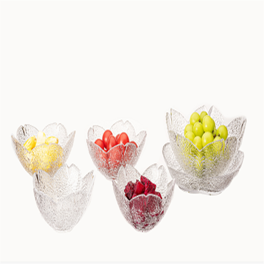 二哈水晶二哈水晶法式轻奢描金  花瓣碗盘全家福  营养早餐碗  酸奶碗 