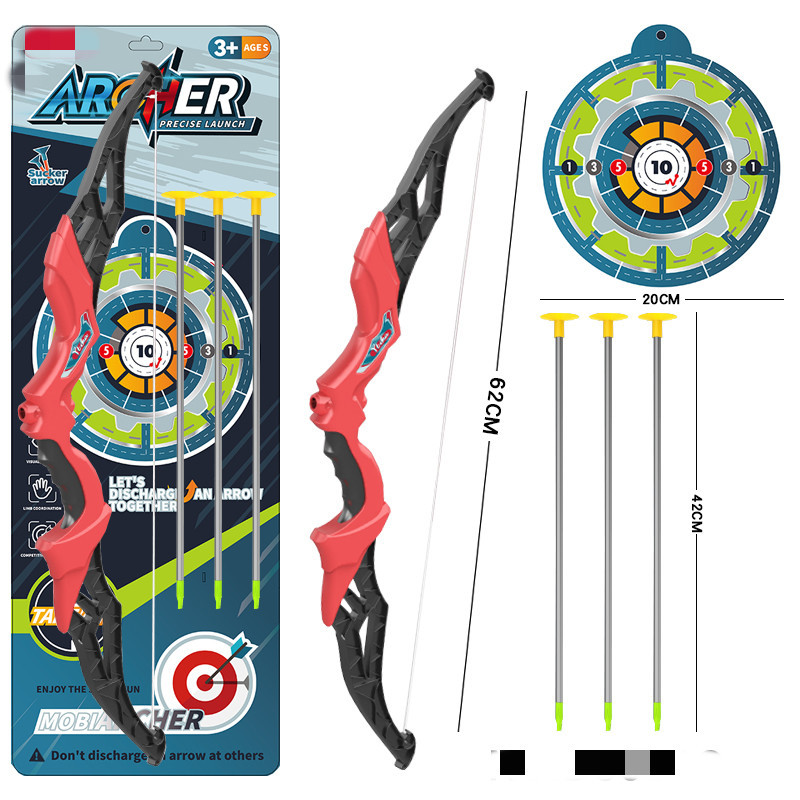 新款高弹力耐用插板弓箭模型玩具儿童成人户外射击运动训练仿真装备 其他模型玩具