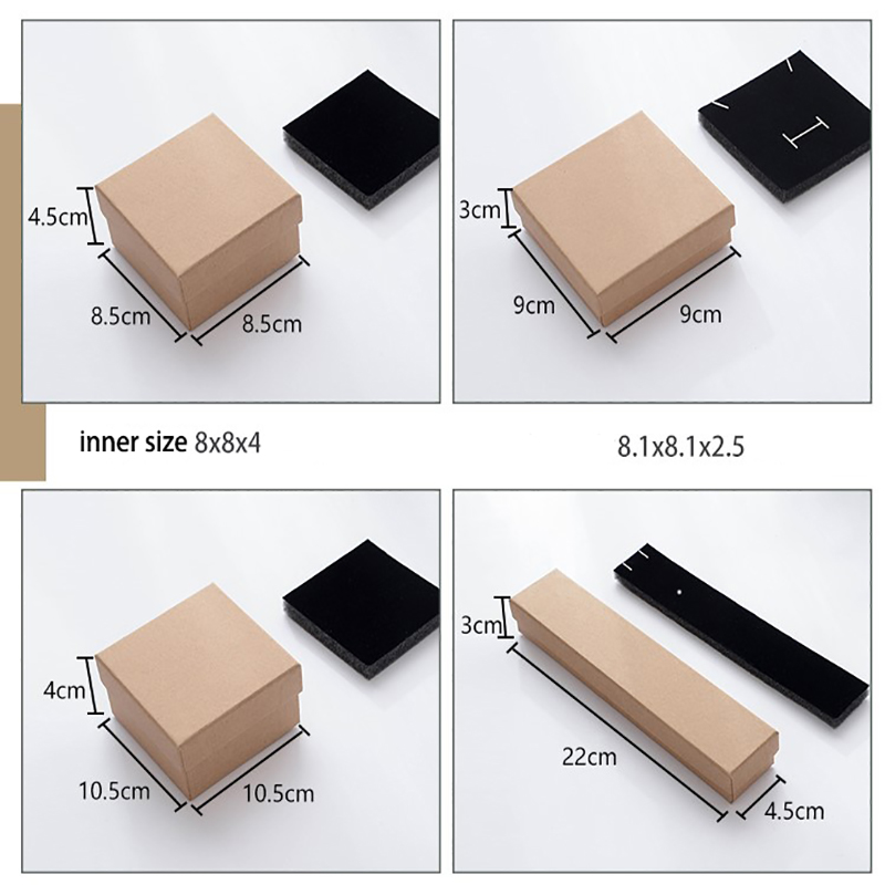 Universal packaging box for jewelry boxes with top and bottom covers details Picture