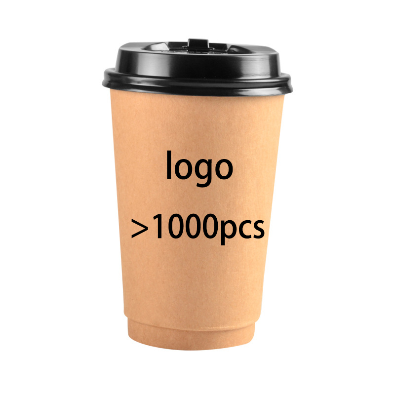 Customized disposable paper cups with single-layer and double-layer LIDS Item Picture