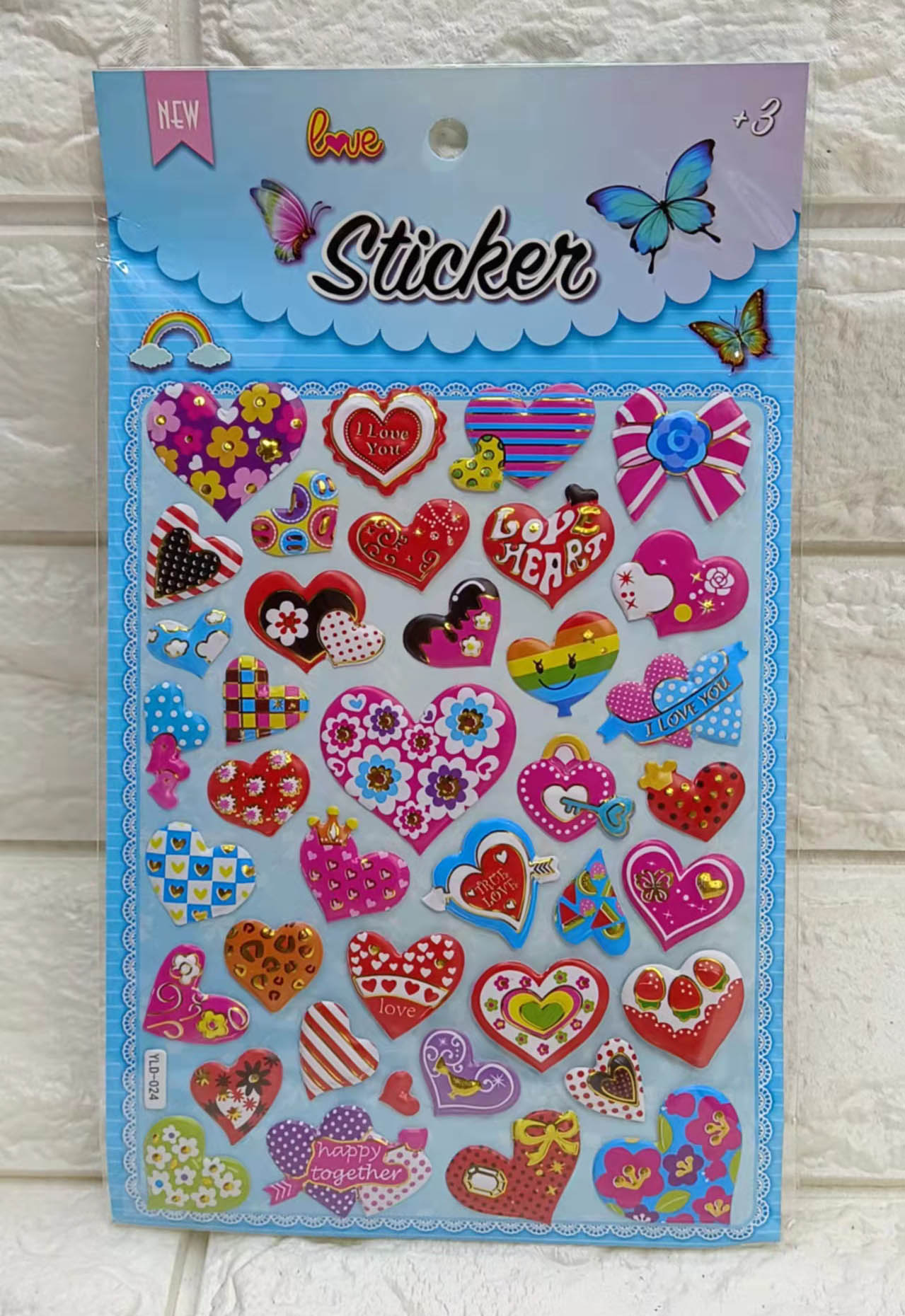 YLD gold-embossed bubble stickers Application Scenario