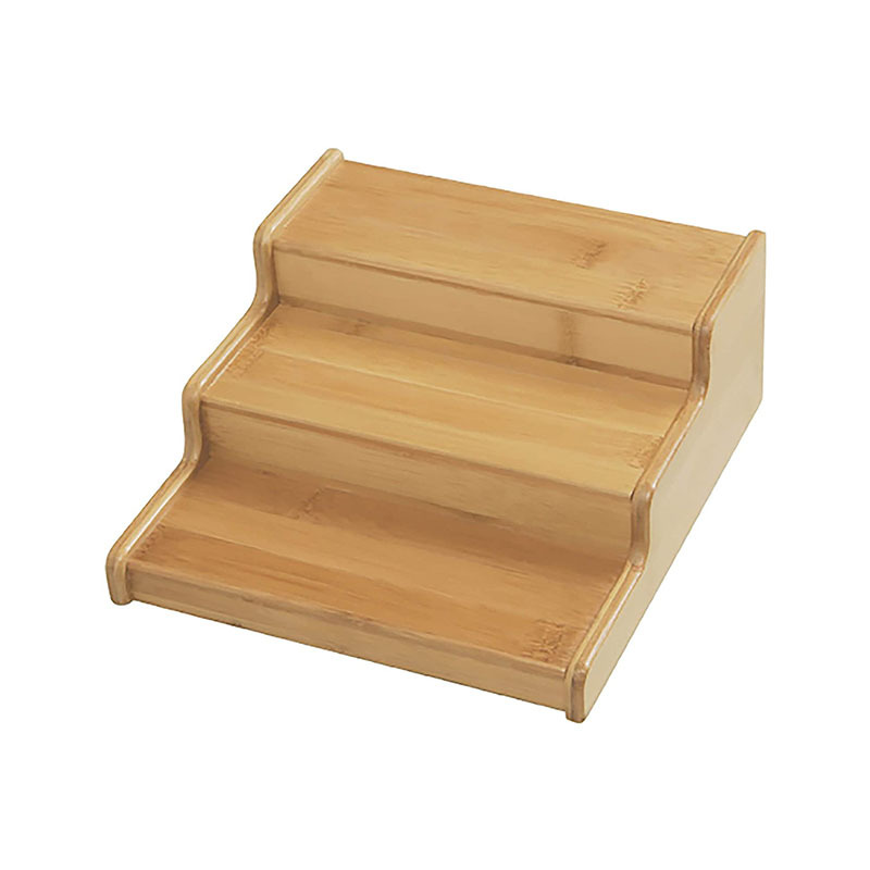 Wooden three-layer seasoning storage rack for export
