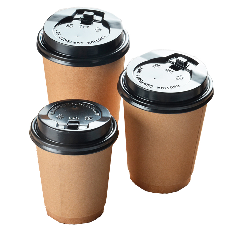 Customized disposable paper cups with single-layer and double-layer LIDS Specification image