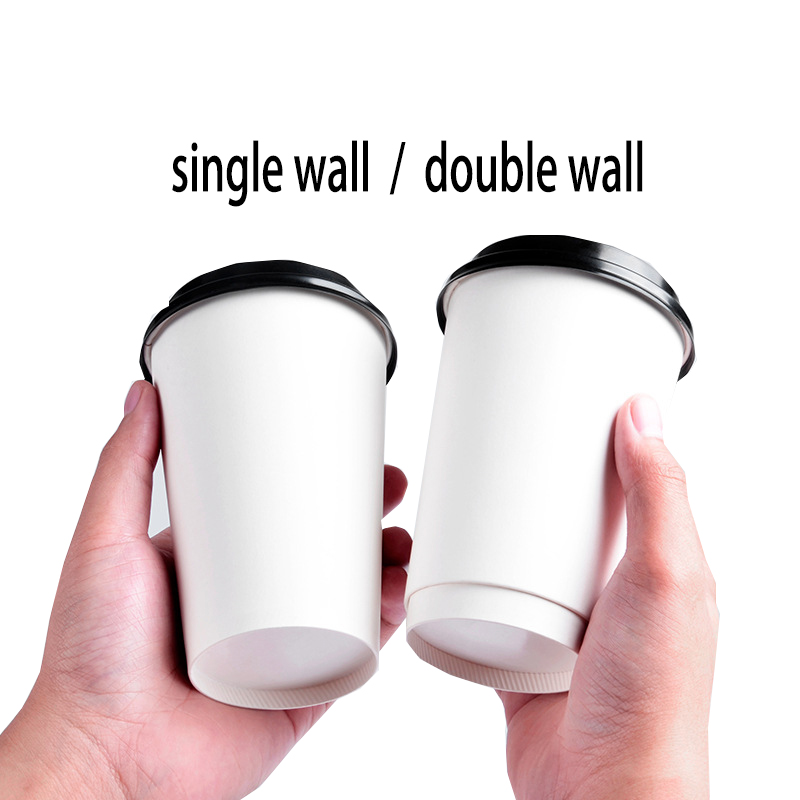 Customized disposable paper cups with single-layer and double-layer LIDS Application Scenario
