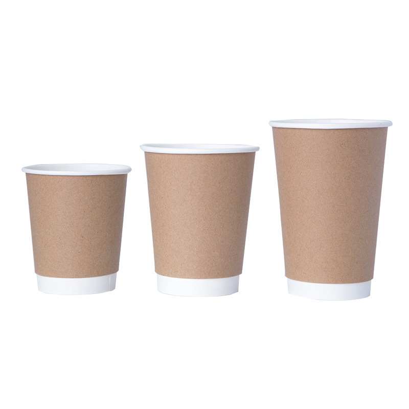 Customized disposable paper cups with single-layer and double-layer LIDS details Picture