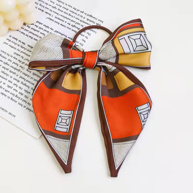 FLY1816 Korean version new products: Silk scarf, hair band, bow hair tie, French neckerchief, ribbon hair tie, and ladies' hair band Item Picture