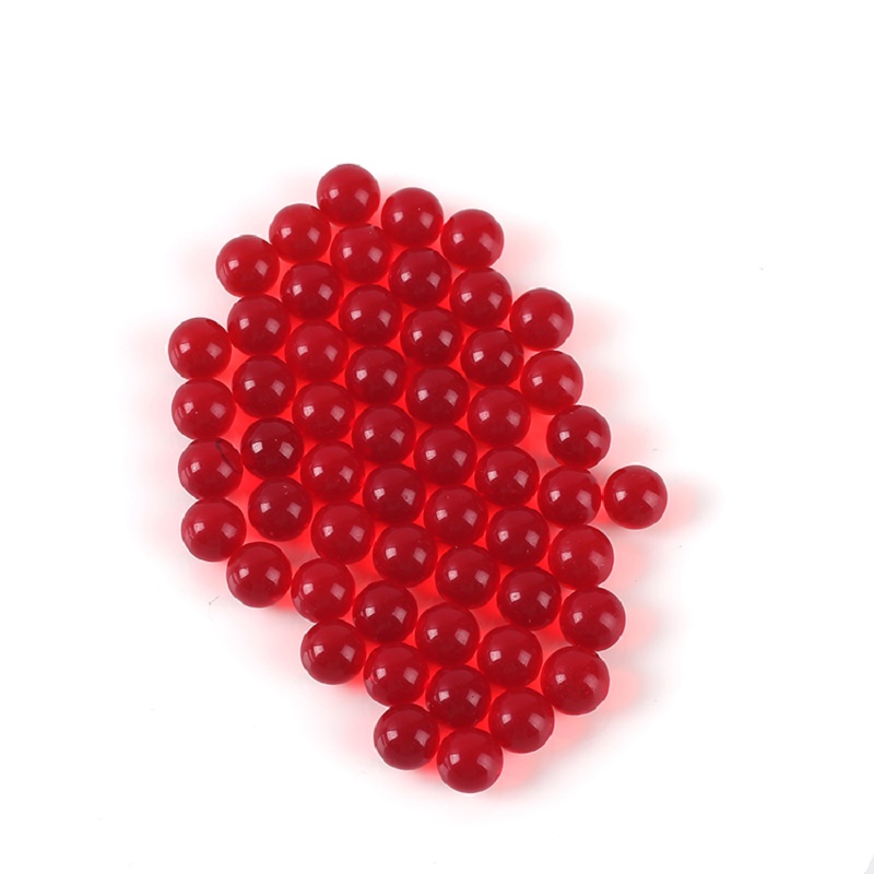100粒14mm大红透明玻璃珠 1.4cm红色圆球14毫米装饰弹珠350克图