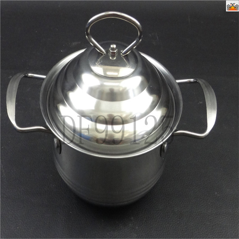 DF TRADING HOUSE Enamel Soup Pot DF99125 Tower Pot Natural Color Line ear wireless Enamel Health Preservation Clay Pot details Picture
