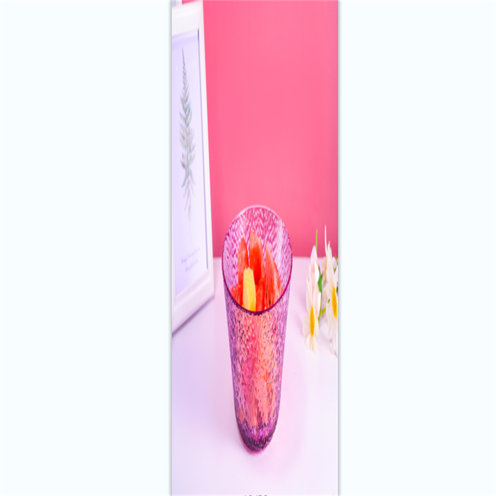 创意水果蔬菜碗/锤纹沙拉碗家用/水晶玻璃碗甜品碗白底实物图