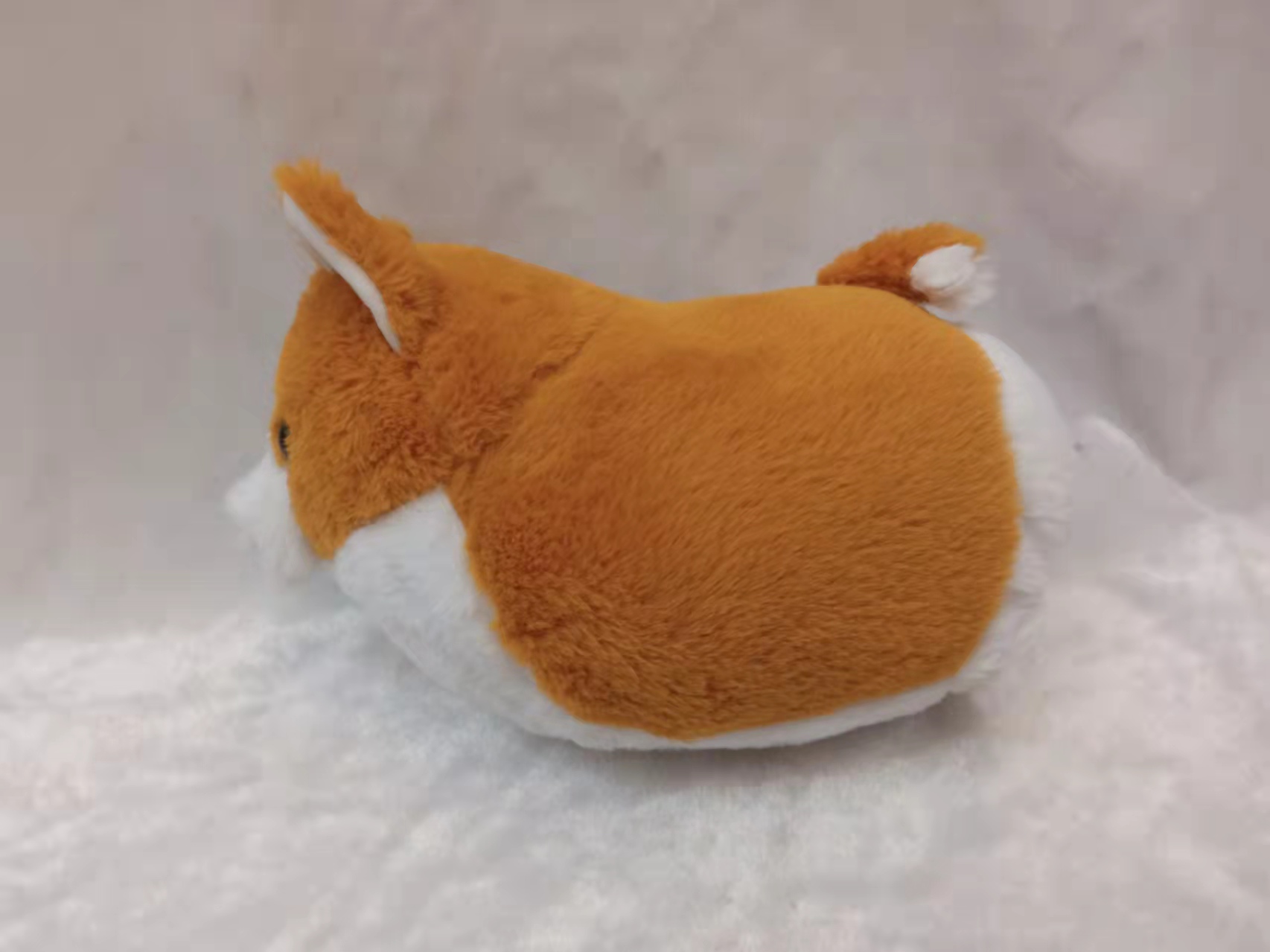 Cute Corgi figurines, plush toys, bed dolls, sleeping cushions, simulated lying dog, Corgi in stock details Picture