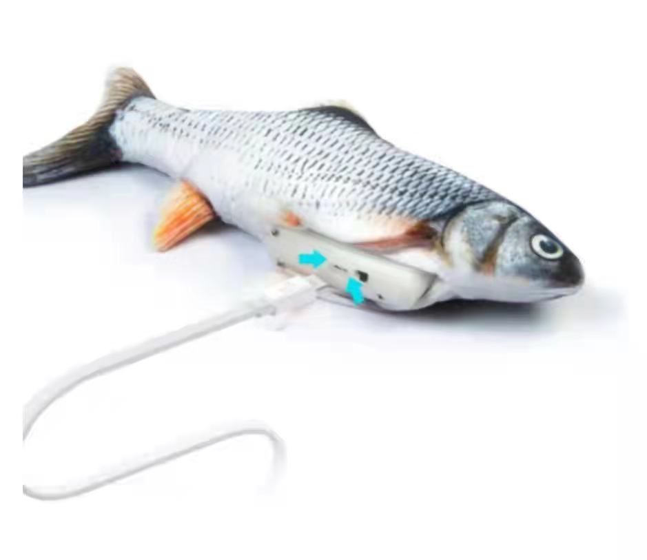 New cross-border electric fish, singing and talking simulation fish, jumping fish, indoor cat play toys, factory direct sales Specification image