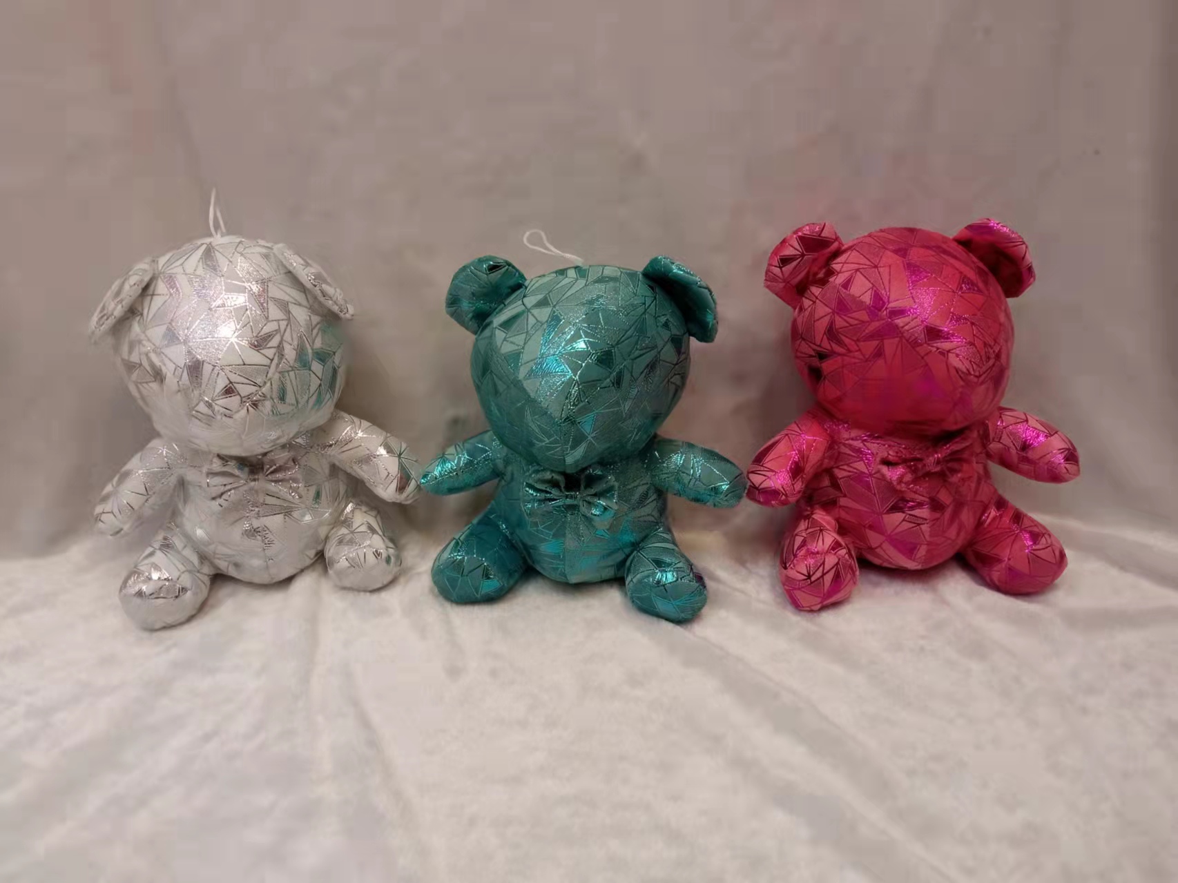 Cute candy rabbit dolls, candy bear dolls, stuffed dolls, keychains, bags, pendants, children's toys, girls' gifts, 23CM