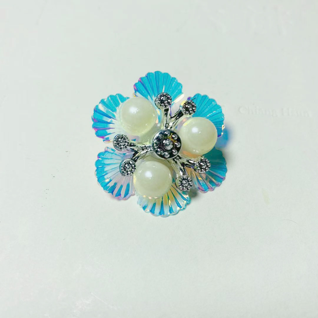 Hairpins, jewelry, shoe uppers, accessories, decorative clasps, plastic uv electroplated, acrylic diamond accessories, diy shoes and clothing accessories Specification image