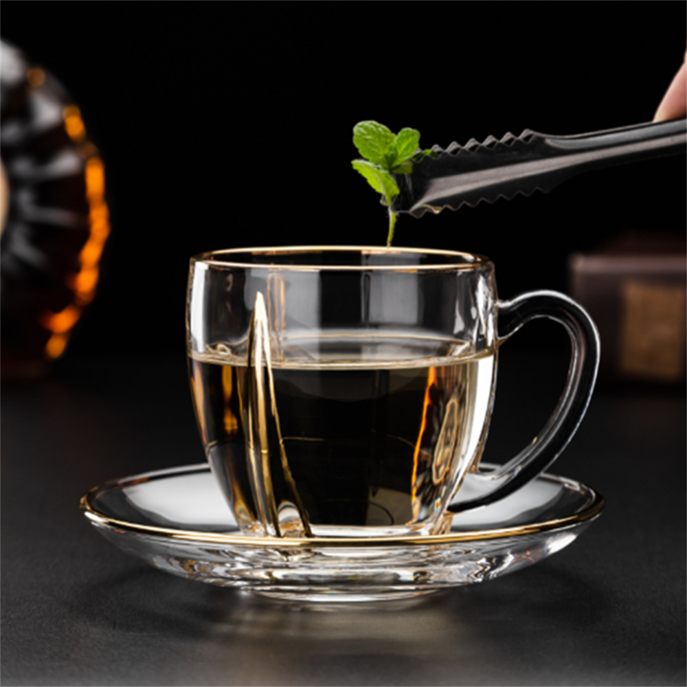 أكواب اليد المصنوعة من زجاج الكريستال الذهبي الفاخرة، وأكواب القهوة، وأواب الحليب، وأقراص القهوة، وأقراص القهوة، وأفكار شخصية، والمطاعم الإبداعية، والمطاعم، ومقهى، ومحل "كريستال 290406174290" Specification image