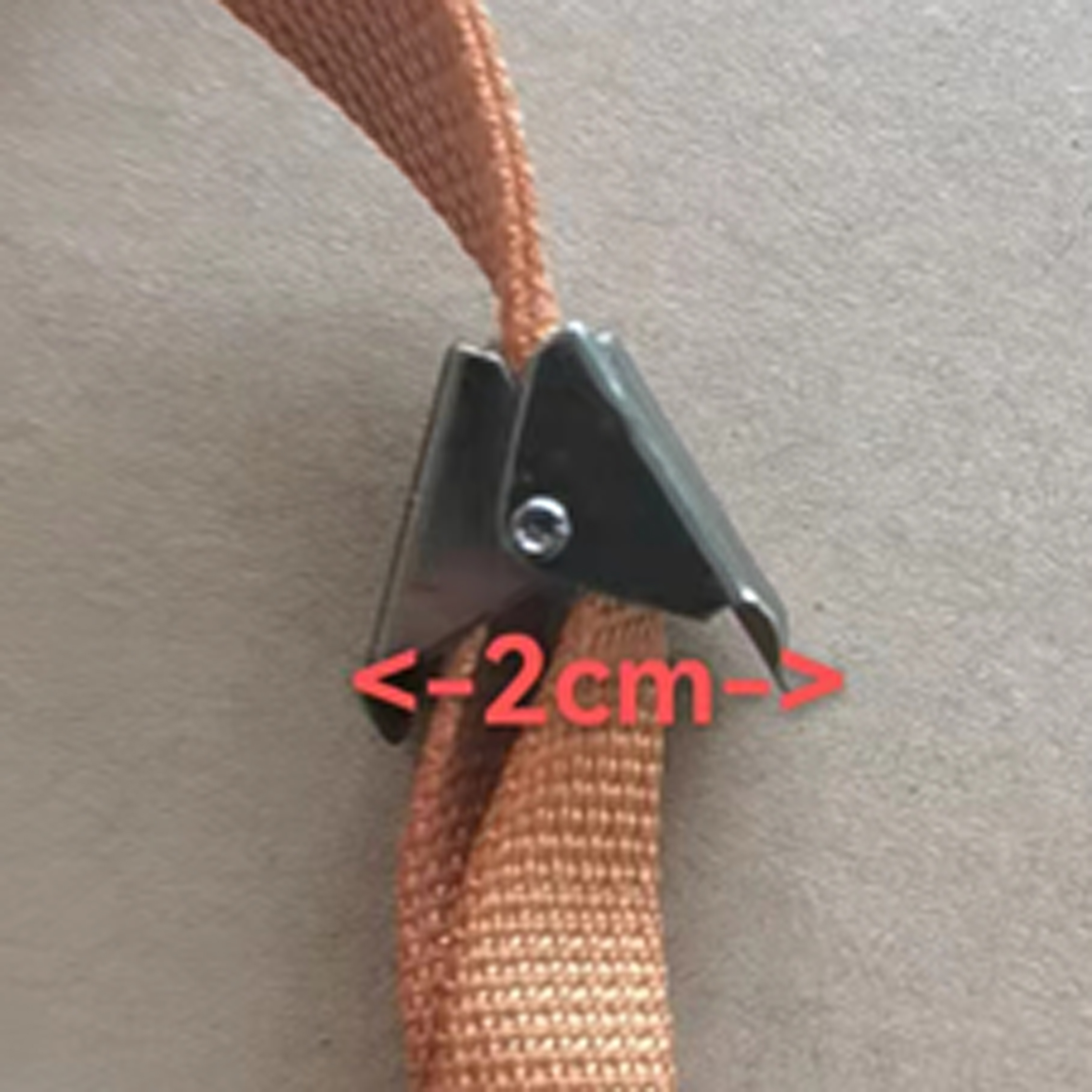 华典DHD金属宠物织带夹子绳夹凹面织带夹三角夹子12mm13mm详情图2
