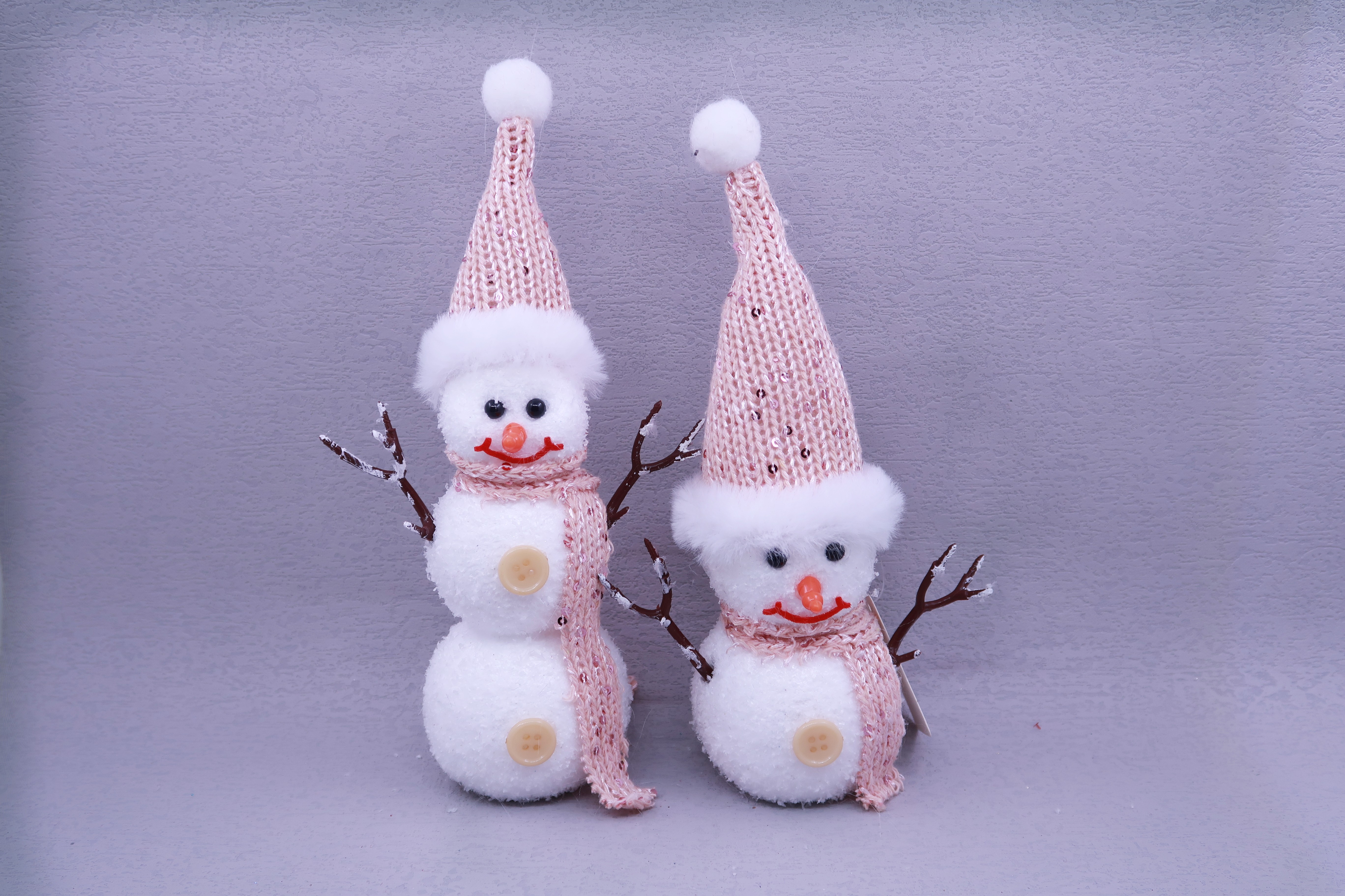 6X19CM Christmas snowman fabric decorative item
