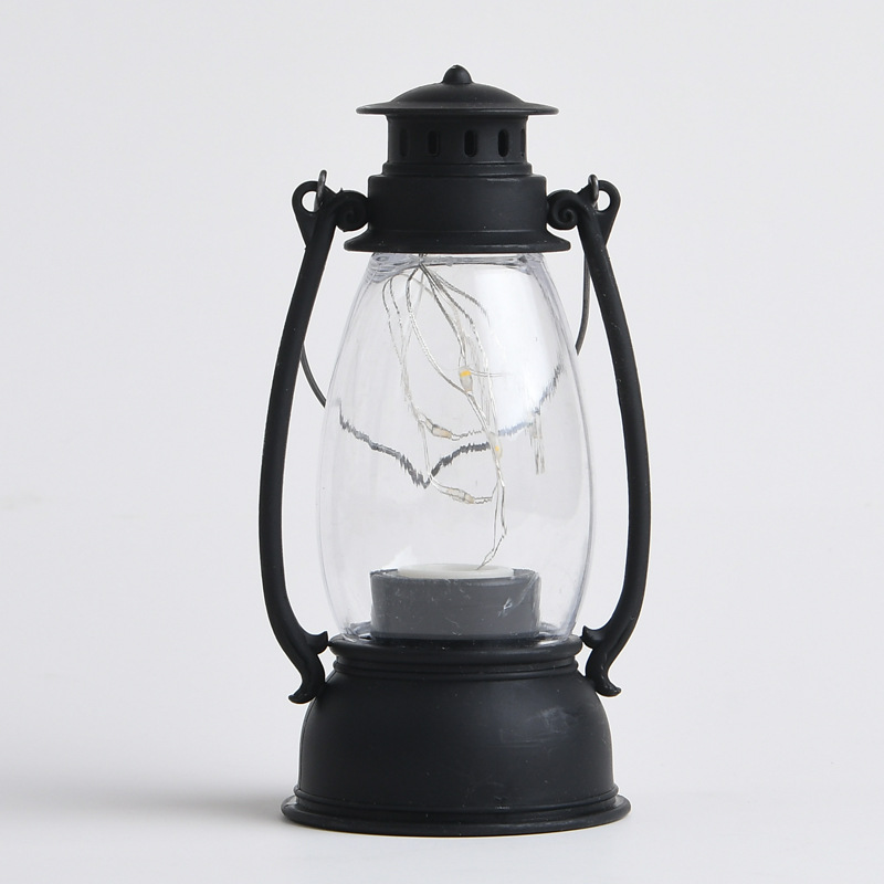 Retro horse lanterns, LED electronic candle lights, Halloween creative wind lanterns, palace lanterns, hand-held lanterns, atmosphere street lamps, custom candles, swinging candle lights, party supplies Item Picture