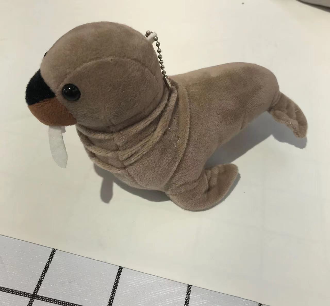 Cartoon sea lion plush toys, Marine animal figurines, children's dolls, wedding scattering, birthday gifts, plush pendants, best-selling sea lion custom export plush toy pendants, bag pendants Item Picture