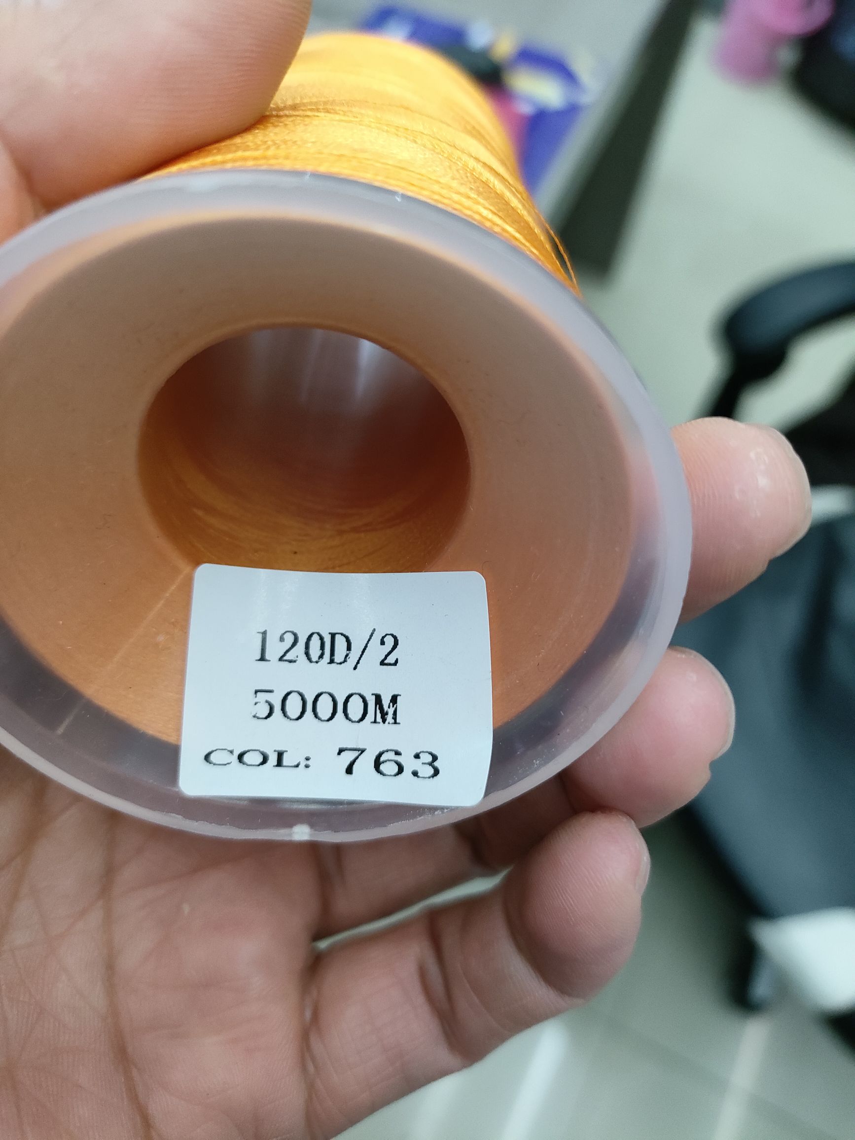120D2 Polyester 5000 M Embroidery Thread Specification drawing