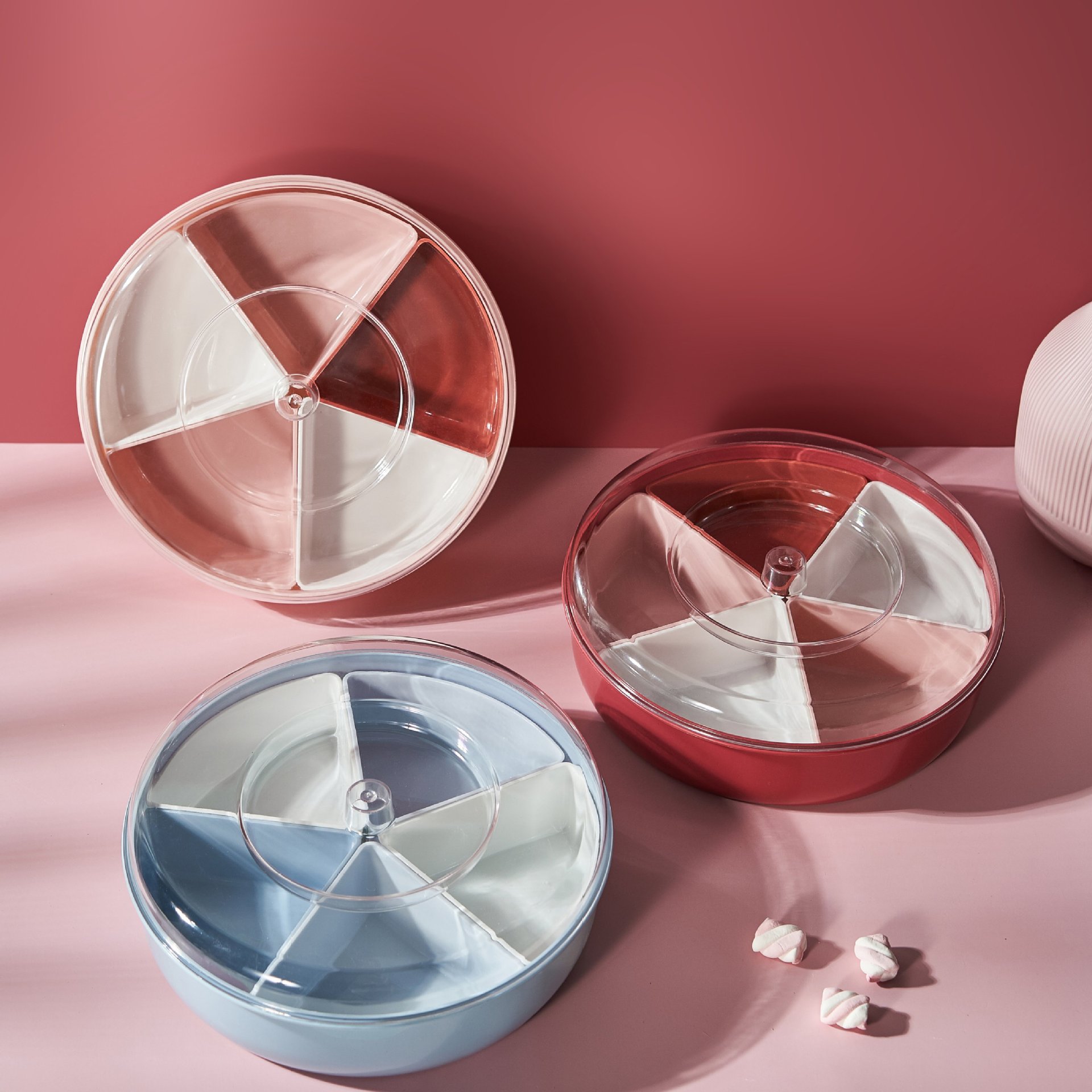Detachable plastic fruit platters for foreign trade